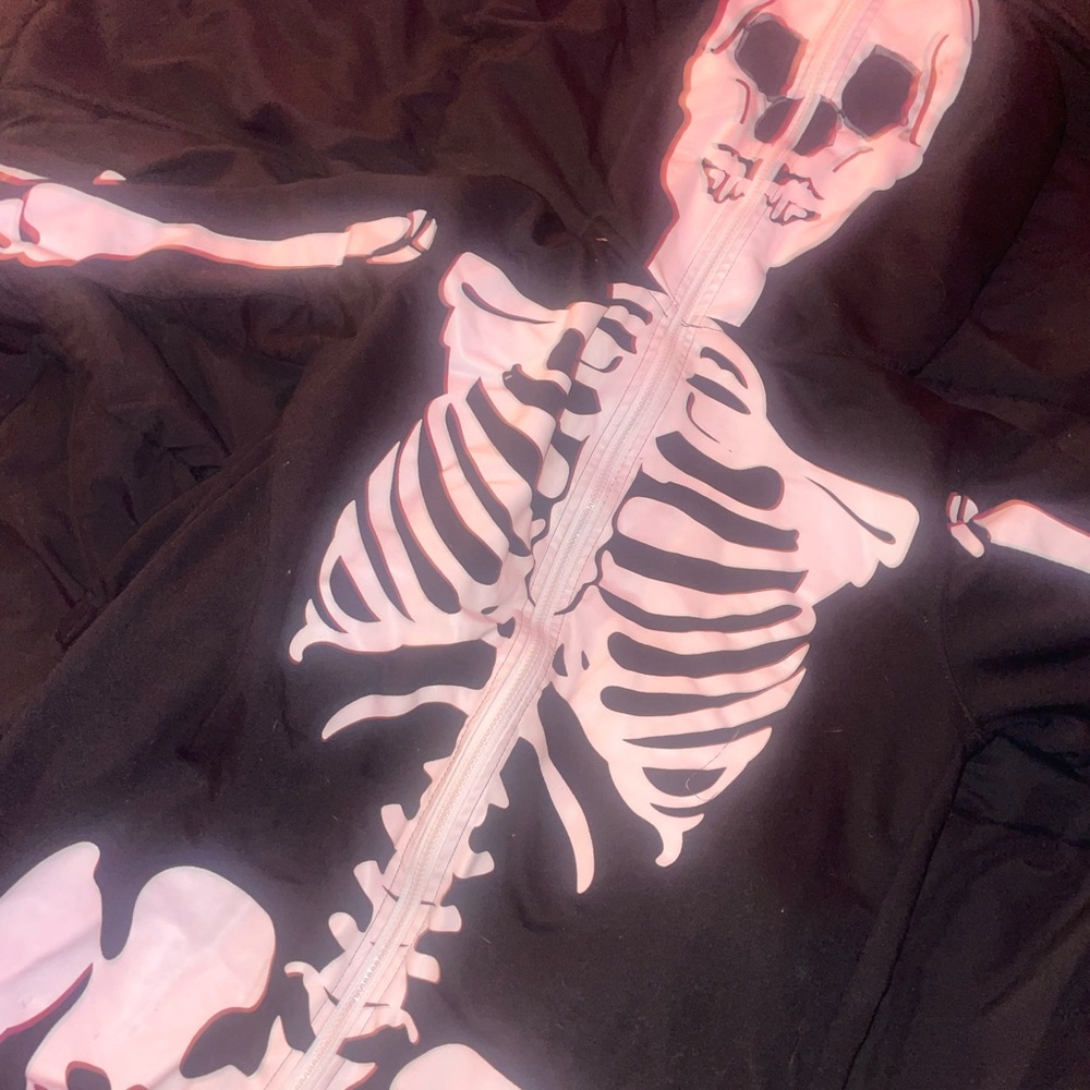Black Skeleton Onesie Costume
